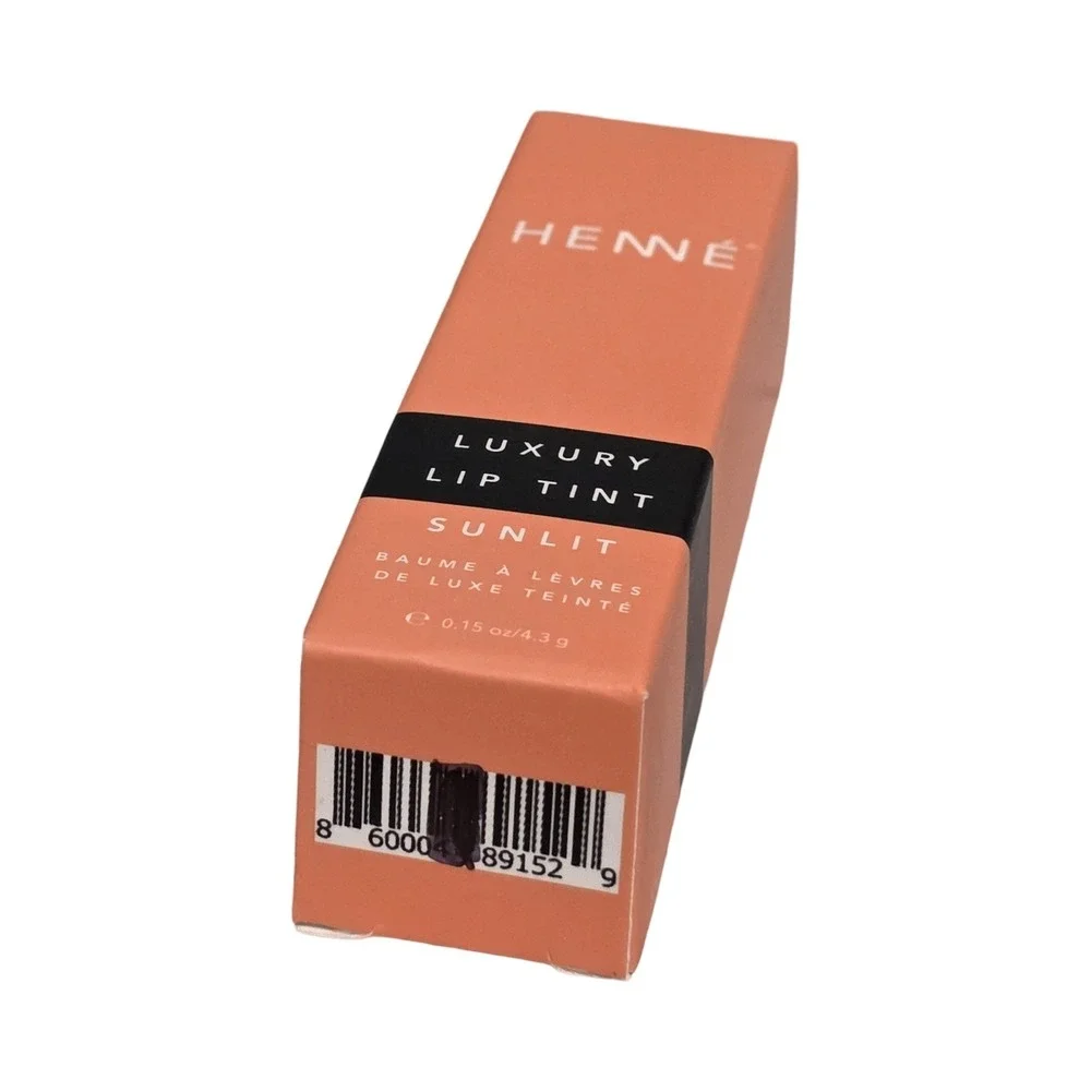 Henne Organics Luxury Lip Tint Sunlit 0.15oz Sheer Moisturizing Lip Balm NIB